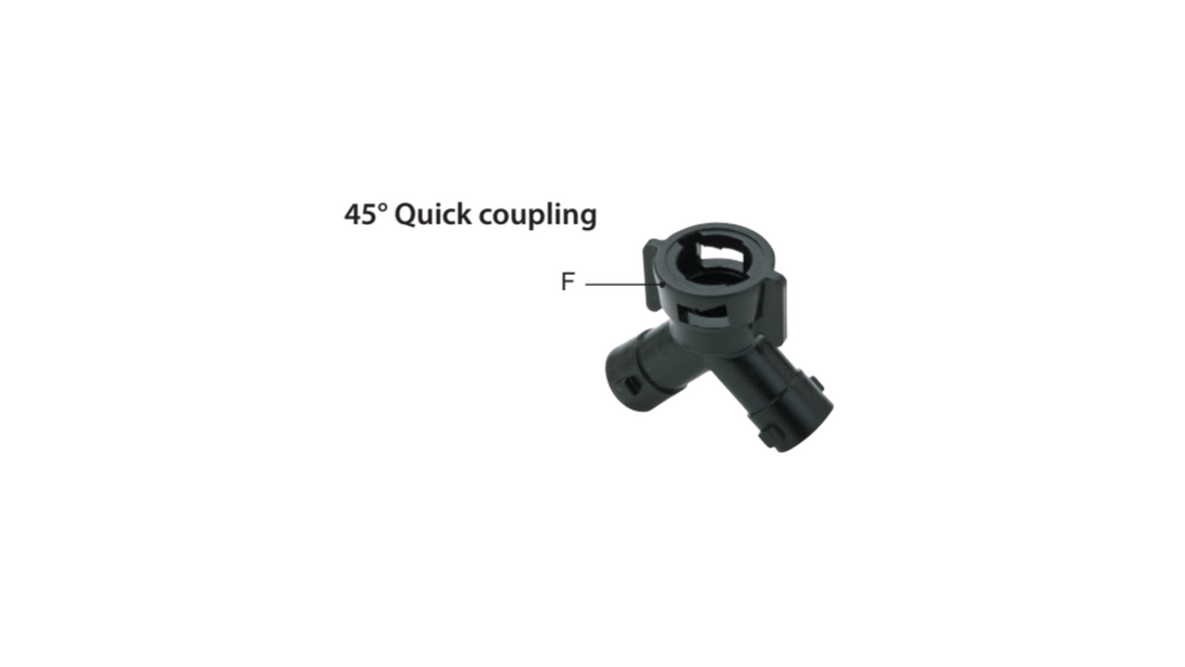 AR HYDRAULIC NOZZLE BODY ADAPTER AG8230018 - 45° QUICK COUPLING