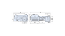 AR HYDRAULIC DRIVE PUMP - HYD-RTX150.100P 1450 RPM WITH MOUNTING RAILS AND MOTOR