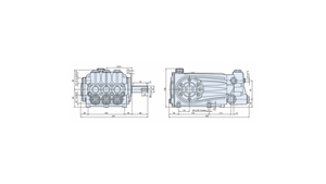 AR INDUSTRIAL SOLID SHAFT PUMP - RTX150.100N  1450 RPM N VERSION