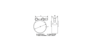 AR HYDRAULIC SUPEREX CLAMP 17-19W1 - SUPER CLAMP GALVANIZED STEEL (W1)