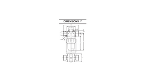 AR HYDRAULIC TANK LINE STRAINER SPARE PARTS FOR DIMENSIONS - 1” AGC00100006 - 80 MESH