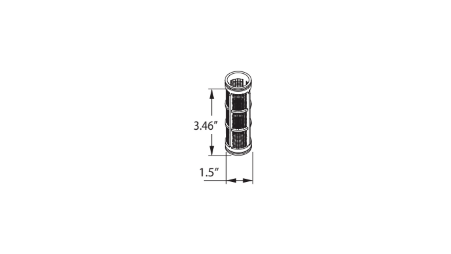 AR HYDRAULIC TANK LINE STRAINER SPARE PARTS FOR DIMENSIONS - 1/2” 3/4” AGC00100000 - 32 MESH