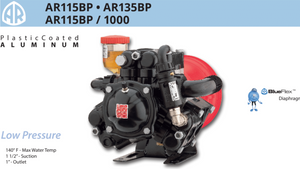 AR HYDRAULIC DRIVEN PUMP AR135BP-C 550 RPM - LOW-PRESSURE