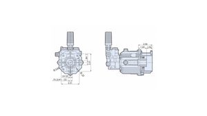 AR RESIDENTIAL HOLLOW SHAFT PUMP - XJV2G15E-F8 * 3400 RPM E VERSION XJV